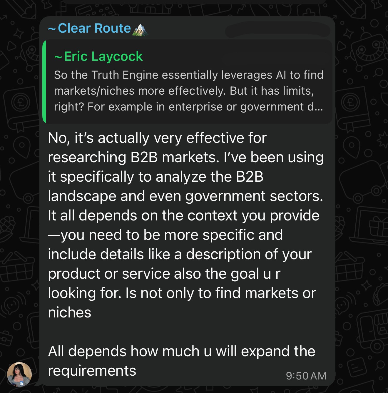 Truth Engine testimonial