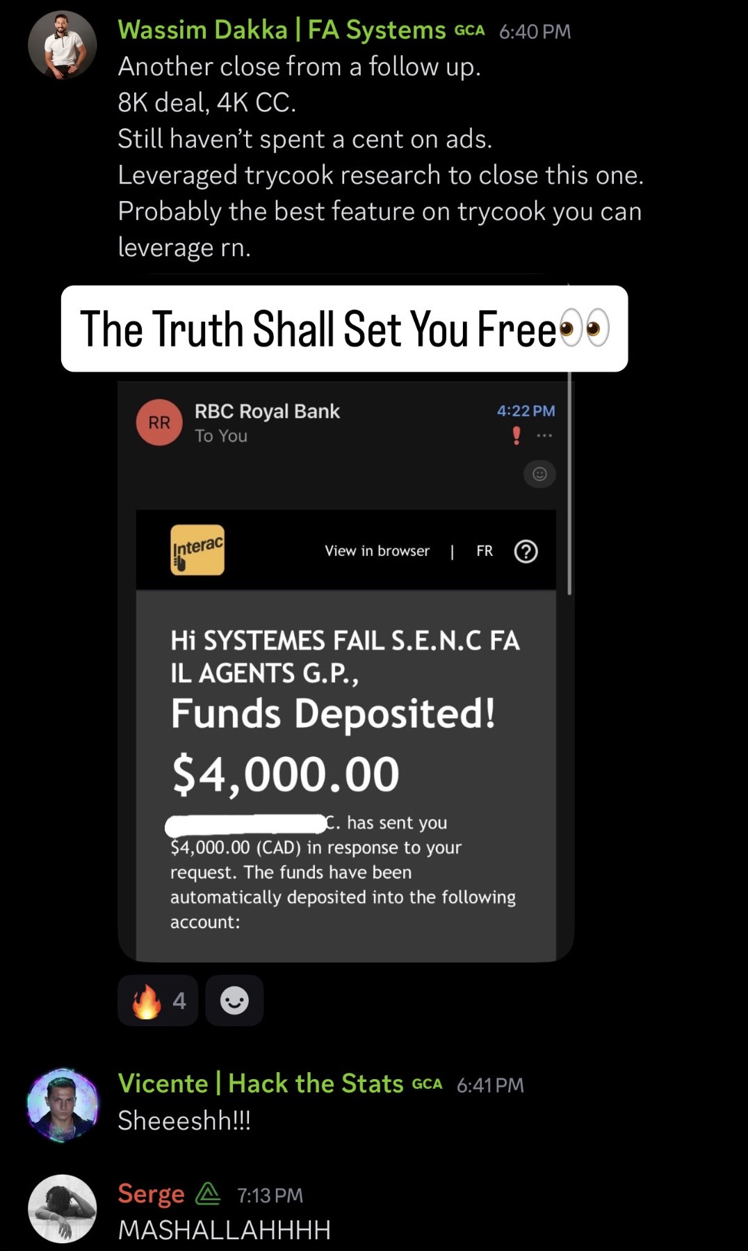Truth Engine testimonial