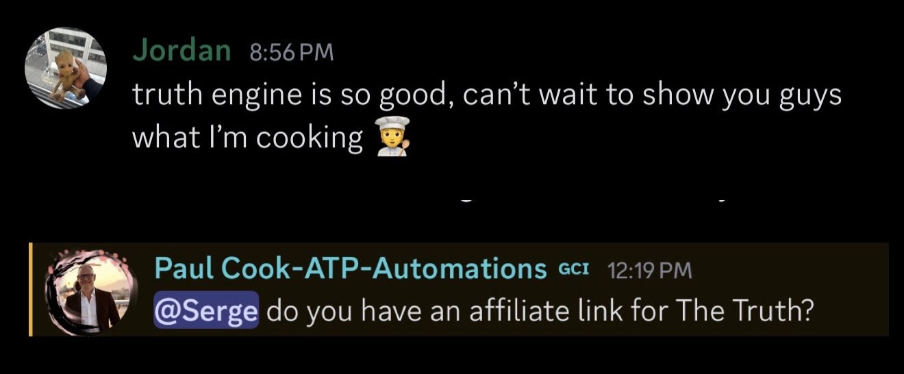 Truth Engine testimonial
